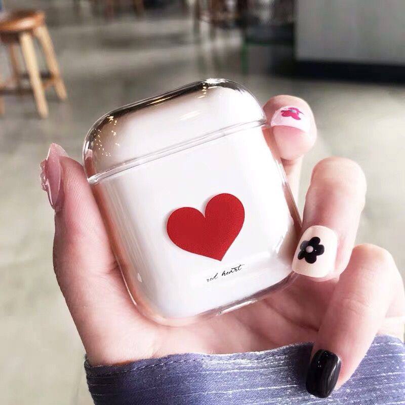 Apple AirPods 3D Red Heart Cover for 2nd Gen