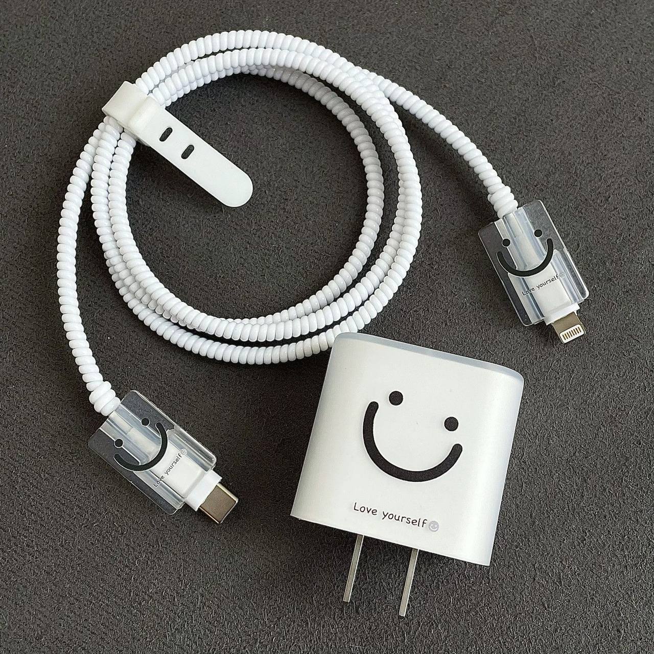 Cute Data Cable Protection Cover for iPhone Adapter