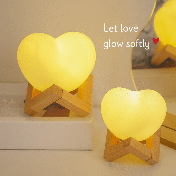 Glowing heart-front